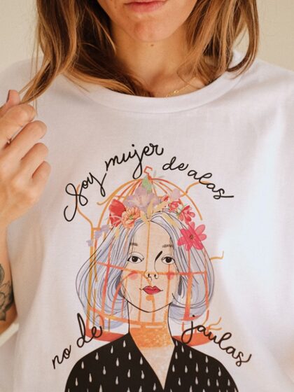 Camiseta Offset Mujer de Alas