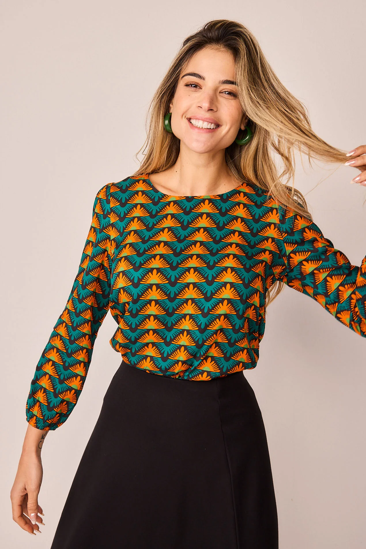 Camisa Encina triangulo Verde