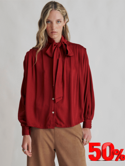 Camisa Pepita- Burdeos