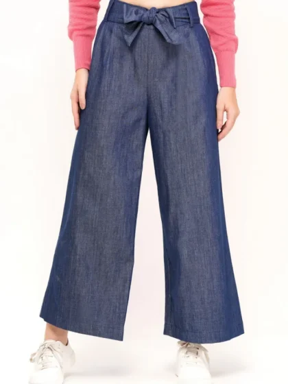 Pantalón fluido denim