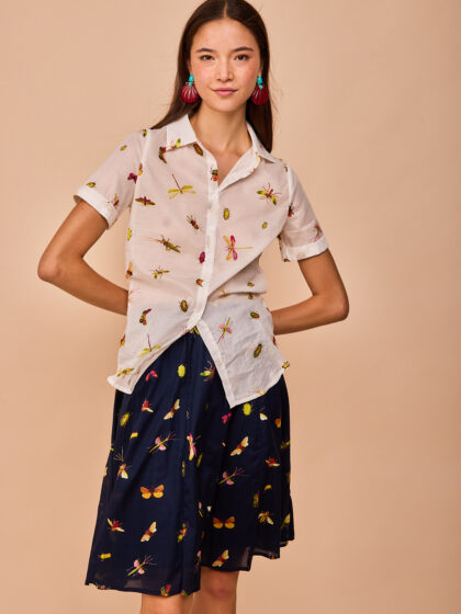 Camisa Somo Blanca Insectos