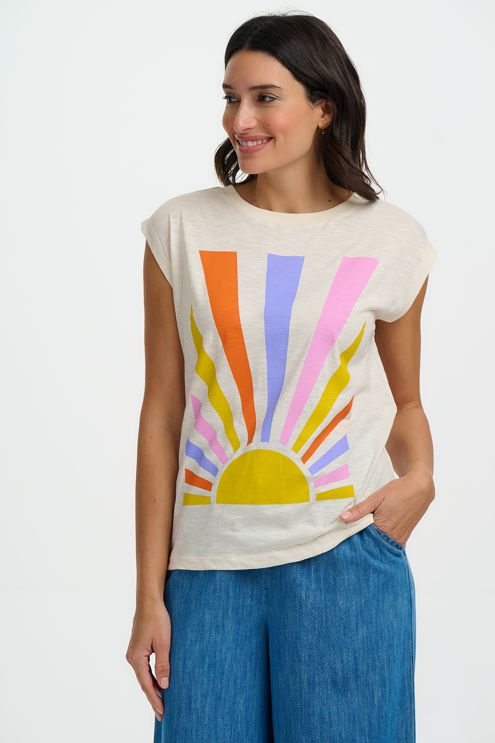 Camiseta sin mangas - rayos arcoíris - Imagen 2