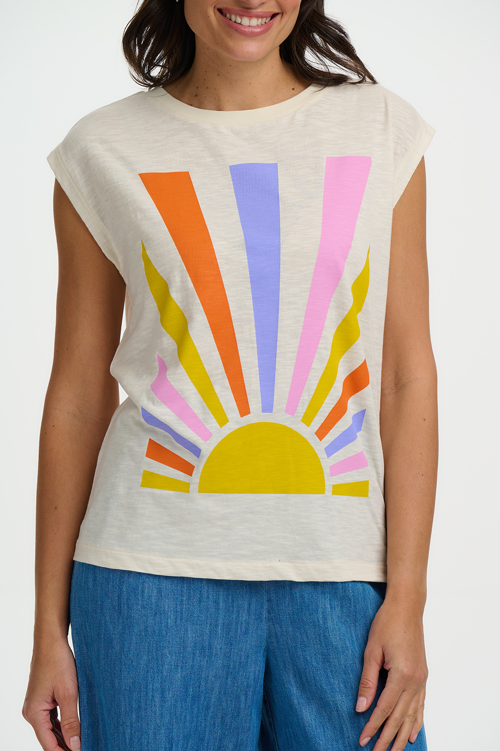 Camiseta sin mangas - rayos arcoíris - Imagen 3