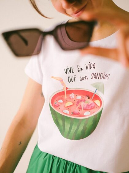 Camiseta Vive la vida que son sandías