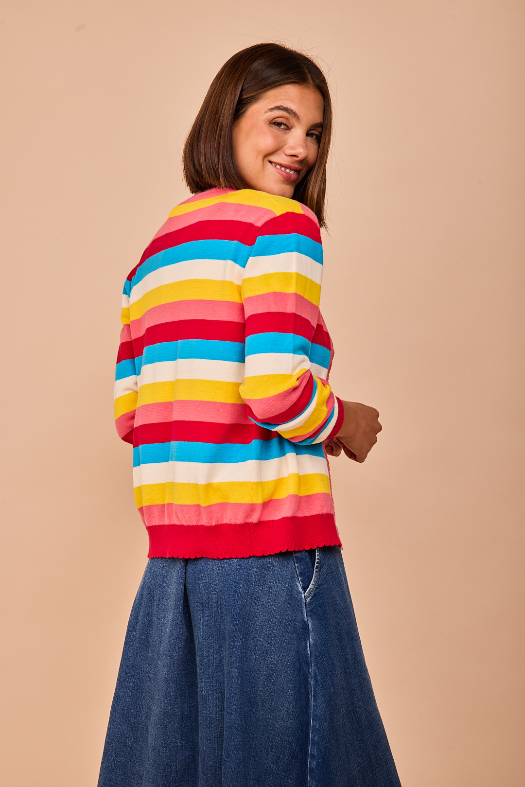 Chaqueta rayas multicolor - Imagen 2