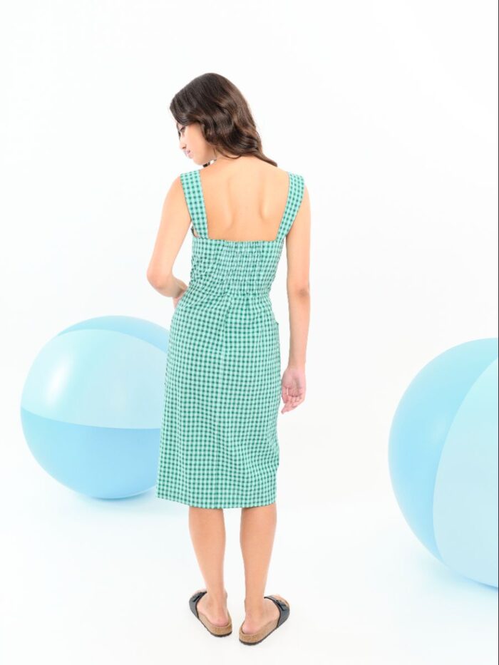 Vestido Vera Vichy Verde - Imagen 2