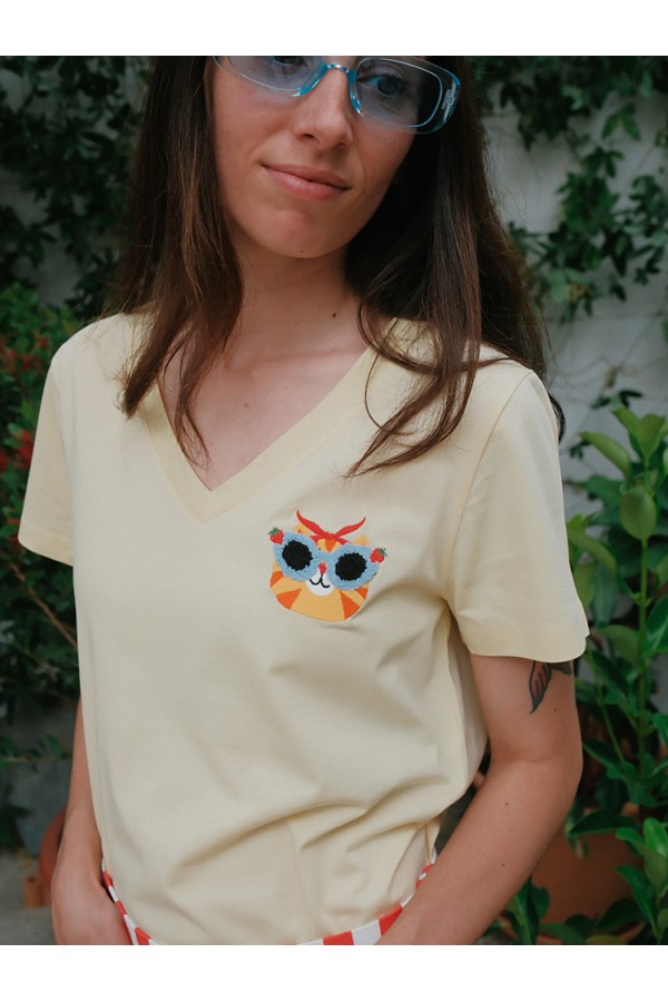 Camiseta cat sun