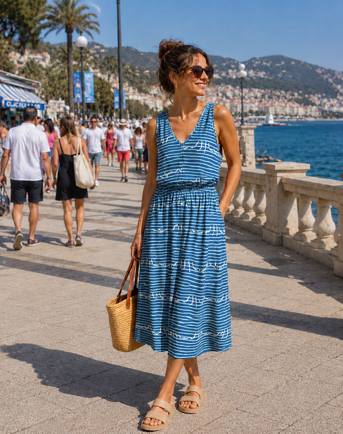 Vestido Sofía print nadadoras