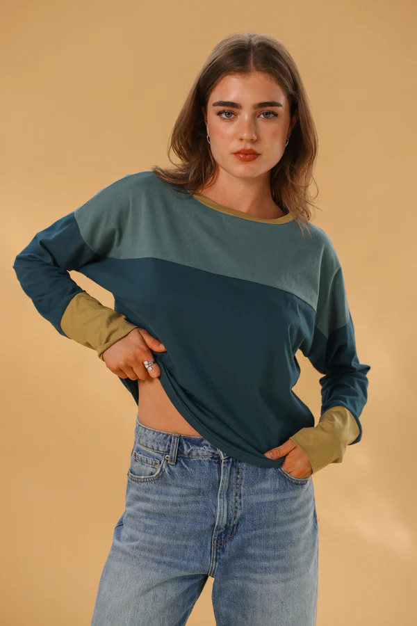 Top Dalianne Verde Salvia